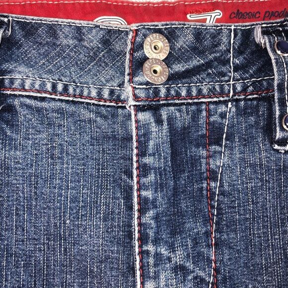 Pepe Jeans London 73 Collection Crop Jeans With Leather & Stud Detailing 33 - Picture 3 of 12